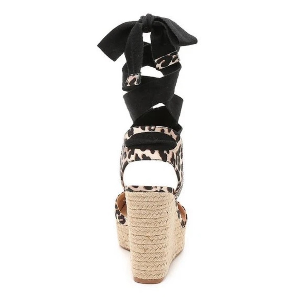 JLo Leopard Print Espadrille Wedge Sandals - Picture 3 of 9